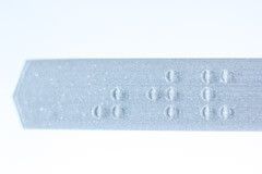 3D printed Braille plate